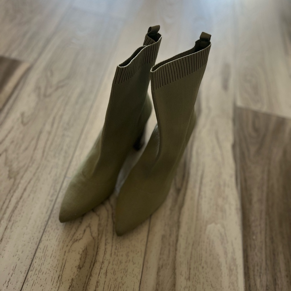 Olive Green Women's Ankle Boots
